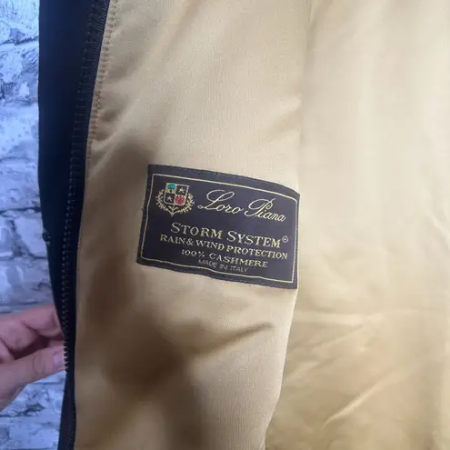 Loro Piana EUC Black Jacket w/ Gold Lining Size 46
