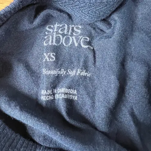 Stars Above Beautifully Soft Women's Long Sleeve Navy Blue T-Shirt - XS - NWT