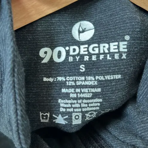 90 degree by reflex fitted track zip up jacket Black