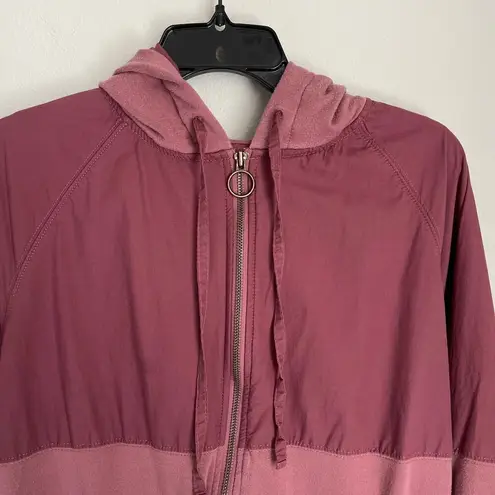 Summersalt Red French Terry Windbreaker Jacket (XS)