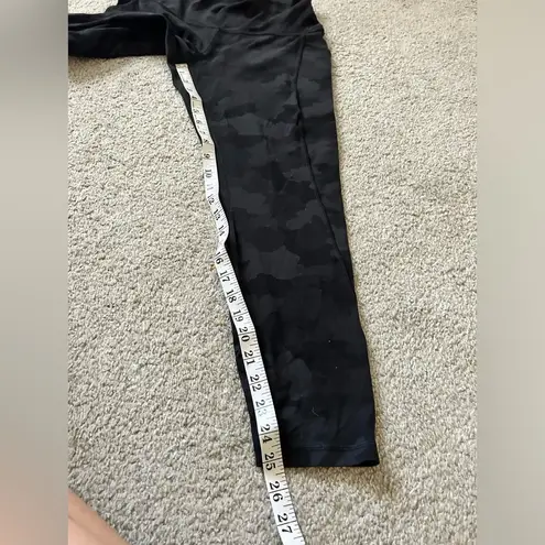 Lululemon  black and grey camo leggings align size 10 25” inseam