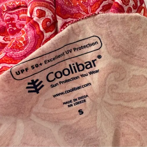 Coolibar Oceanside Tunic Dress 3/4 Sleeve Mini Length Pullover UPF Pink Small S