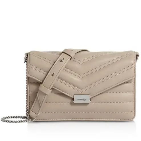 ALLSAINTS ππ Quilted Leather Crossbody Bag ~ Sandstone NWOT