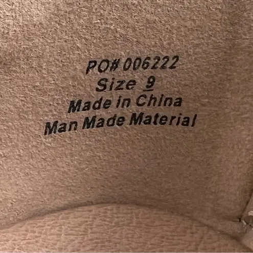 Journee Collection Women's Aretha Perforated Peep Toe Wedge Sandals 9 Rust $95 - Image 5