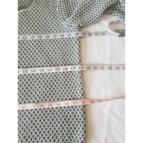 Appleseed's Womens Sweater Sz Small Fall Autumn Winter Honeycomb Waffle Y2k Green