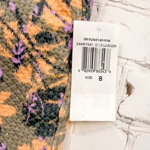 Shoshanna Green Floral One-Shoulder One Piece Swimsuit, NWT, Size 8, MSRP $240