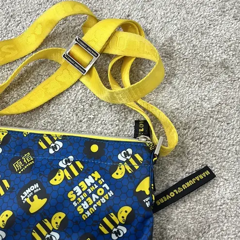 Harajuku Lovers  Blue and Yellow Bumblebee Shoulder Bag Y2K Gwen Stefani