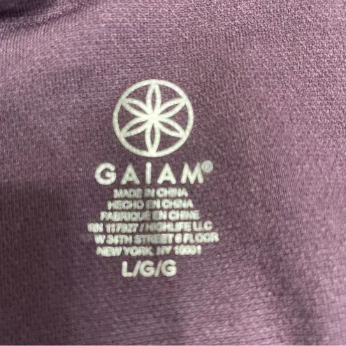 Gaiam Women’s Large Purple Tank Top Athleisure Performance Yoga Activewear