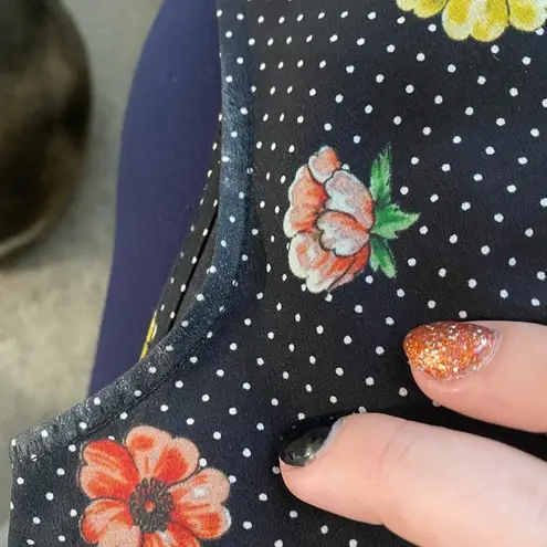 The Kooples Silk Floral Zip top