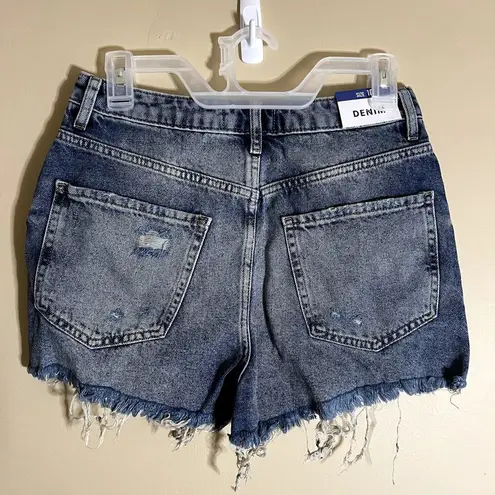 New Look  Highrise Denim Mom Shorts Size 6