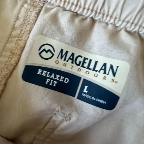 Magellan outdoors Cream Straight Leg Pants Relaxed Fit