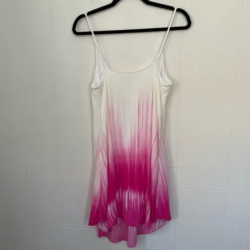 Million Bullpup Camisole Dress Pink Ombre Y2K Babydoll Asymmetrical Hem Size M White Size M