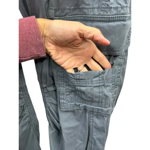 Abercrombie & Fitch Y2K  Womens Baggy Gray Cargo Pants Utility Pockets M thumbnail 5