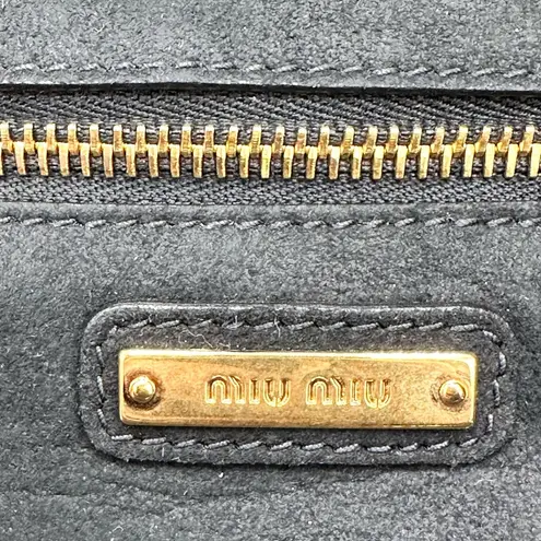 Miu Miu
Mid blue Madras leather 2 way tote