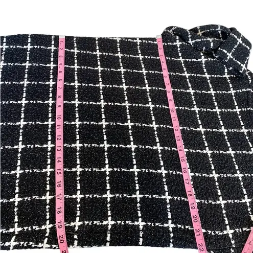 Akris Punto NEW Windowpane Long Sleeve Mock Turtleneck Sheath Sweater Dress