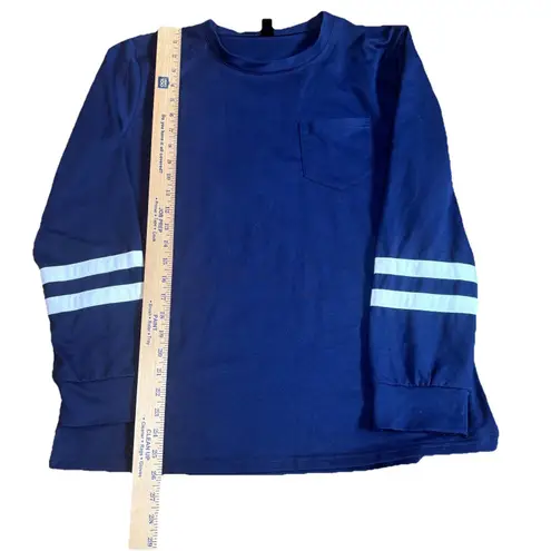 RUBZOOF Navy Lounge Set Sweatpants Crewneck Sweater Women’s L Cozy Soft Elastic Blue Size L