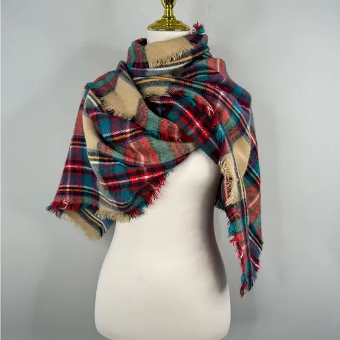 Warm Plaid Scarf Pretty Colors