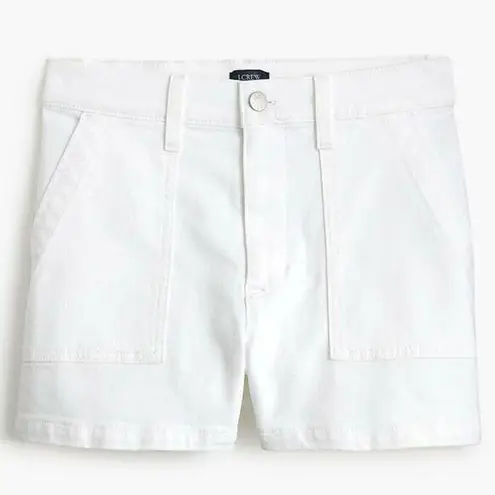J. CREW | NWT Utility White Denim Short Square Pockets | Size 33, 16