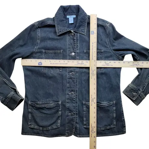 Duluth Trading Co Jacket Womens Medium Blue Denim Barn Ranch Cowboy