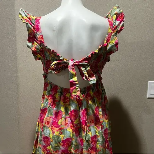Peyton and Parker pink floral long dress Orange Size XS