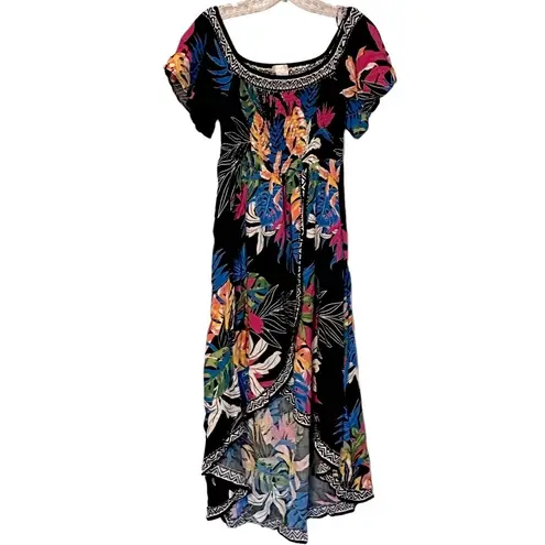 Jealous Tomato ‎ High Low Cover Me Up Dress Tropical Medium JD6983