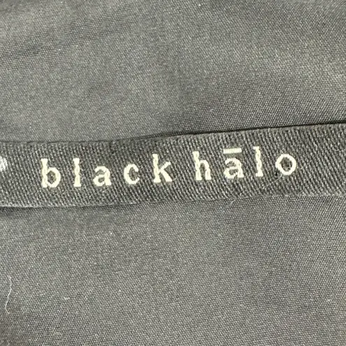 Black Halo | 4 / S | Jackie Plaid Print Cowl Neck 3/4 Sleeve Midi Sheath Dress