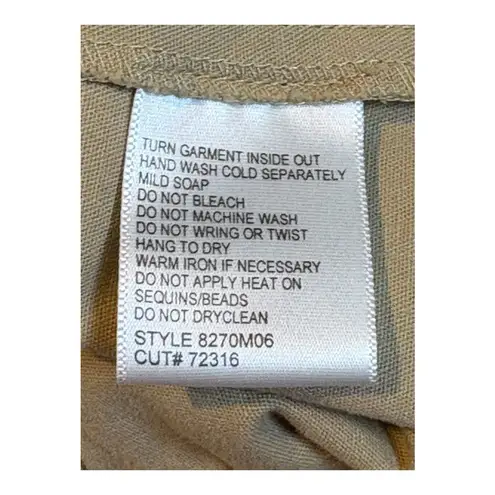 Vintage Nancy Bolen Denim Jacket Large Embellished Beaded Women Size Large Tan