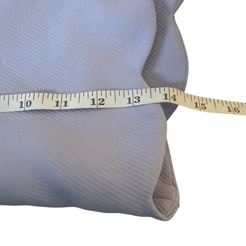 English Factory Striped Scallop Hem Shorts Lilac Medium Feminine Coquette Pastel