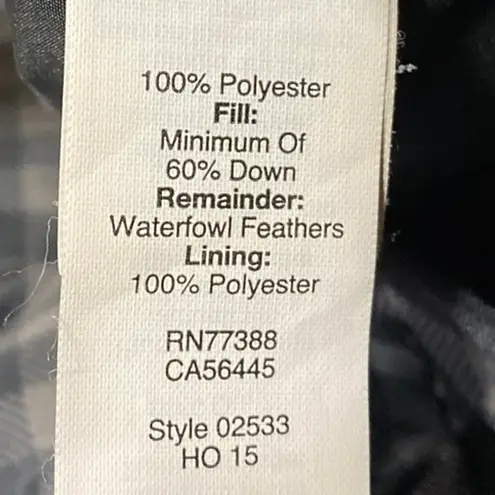 J.Crew Women's Black Gingham Checkered Zip Up Puffer Quilted Vest Coat Jacket XS