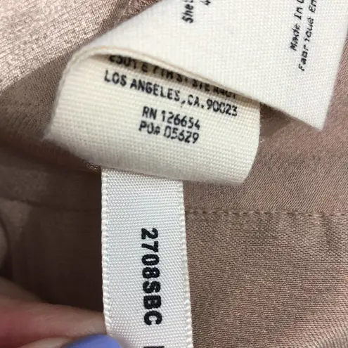 L'Agence Chrisley High Waist Wide Leg Pants in Cappuccino 12 NWT