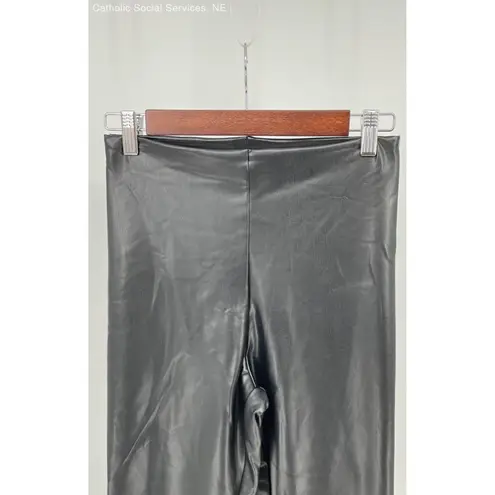 Joie  Black Women's Faux Leather Leggings - Contemporary‎ Fit - Size Medium