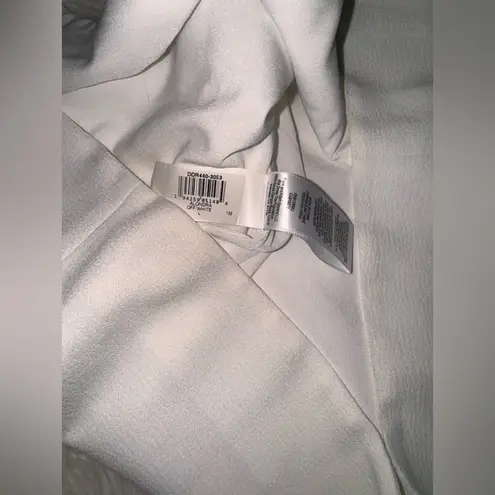 Dress the Population NWOT Alondra Blouson Sheath Dress in white sz L