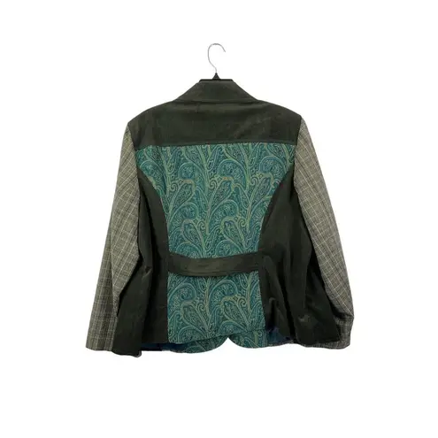 cj banks Women's Emerald Essence Plaid Blazer