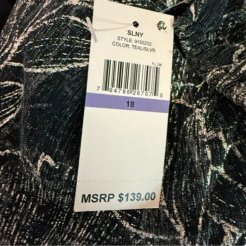 SL Fashions Metallic Print Blouson