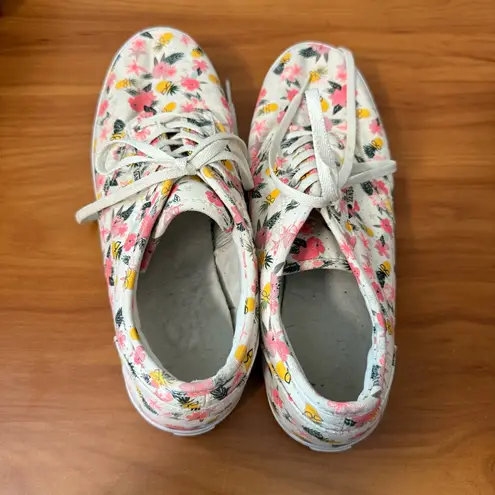 Vans  Doheny Canvas Lace Up Sneaker Shoe Pineapple Floral Hawaiian Print Beachy 9