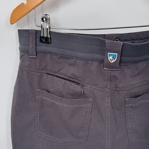 Kuhl Strattus Hiking Shorts Womens 10 Gray Polyester Pockets