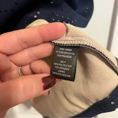 Crystal Doll #61 PERFORATED NAVY SKATER DRESS JUNIOR'S 5