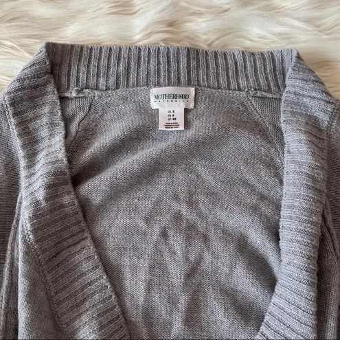 Motherhood Maternity Grey Waterfall Front Cardigan
