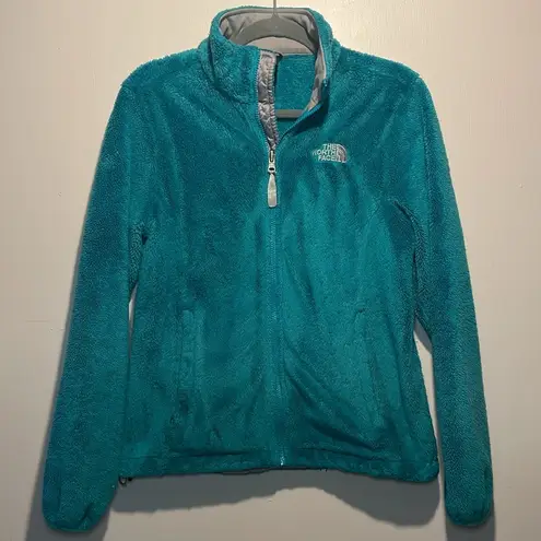 The North Face - Osito Fleece Jacket in Teal Blue- Size Medium