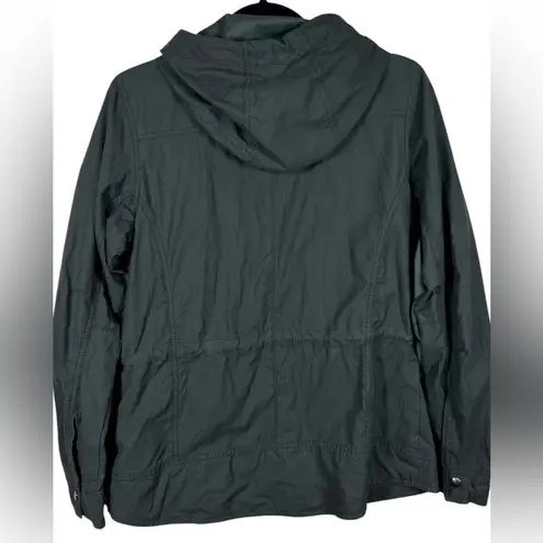 Kuhl Women’s Stryka Shadow Gray Utility Cargo Zip Pocket Hooded Jacket Medium