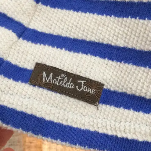 Matilda Jane Blue Stripe Midway Hooded Cardigan