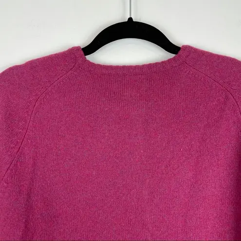Pendleton Vintage Lambs Wool Button Front Cardigan Sweater Pink Purple