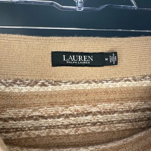 Ralph Lauren  Fair Isle Wool Blend Knit Pencil Skirt Size Medium