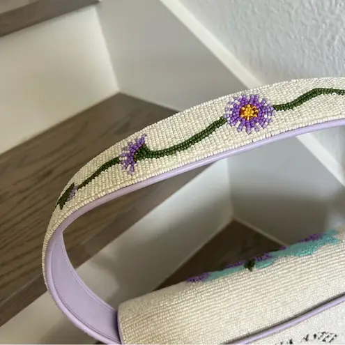 Staud Staud Tommy Beaded Shoulder Bag in California Aster White