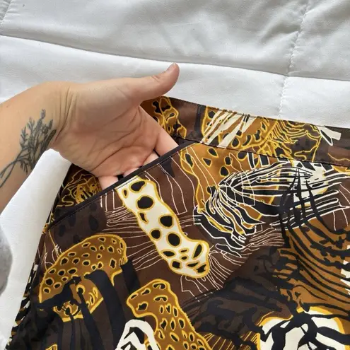 Coral Bay Vintage 90s Y2K Skort Skirt Womens Size 18 Brown Golf Tennis Pockets