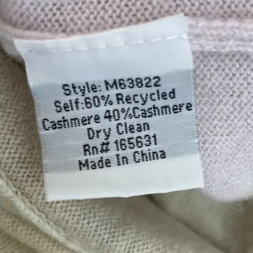 Johnny Was Calme 100% cashmere, kangaroo pocketed hoodie NWT