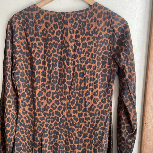 Mara Hoffman Naliyah Leopard Print Midi Dress