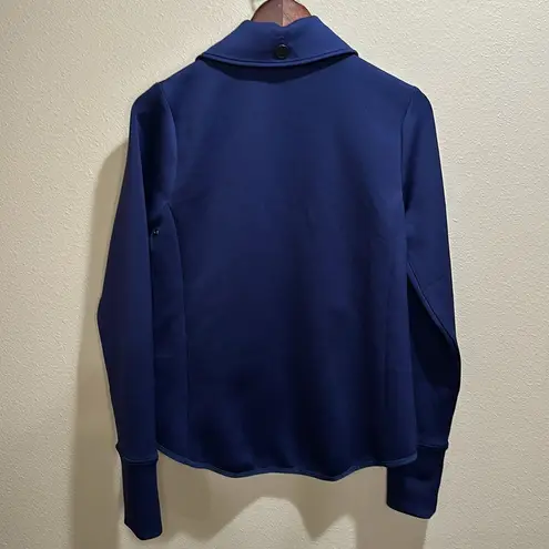 Belyn Key grommet scuba jacket size medium Blue