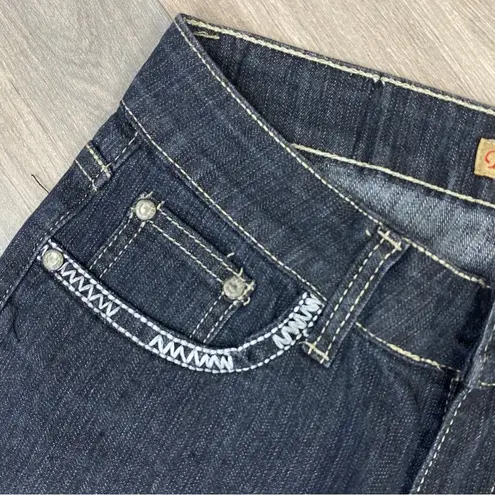 Blu Rein Rhinestone Embellished Low Rise Skinny Jeans Blue Juniors 5 Size undefined