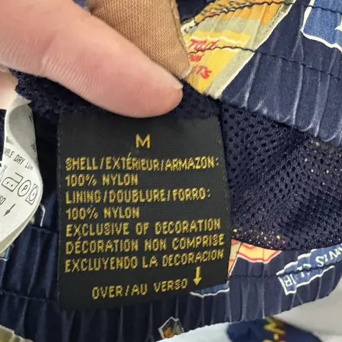 Liz Sport Vintage Jacket Size Medium Navy Full Zip Tennis Windbreaker Cotton Blue